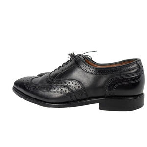 Allen Edmonds McAllister Black Wingtip Oxford Dress Shoes Sz 9.5 C Classic